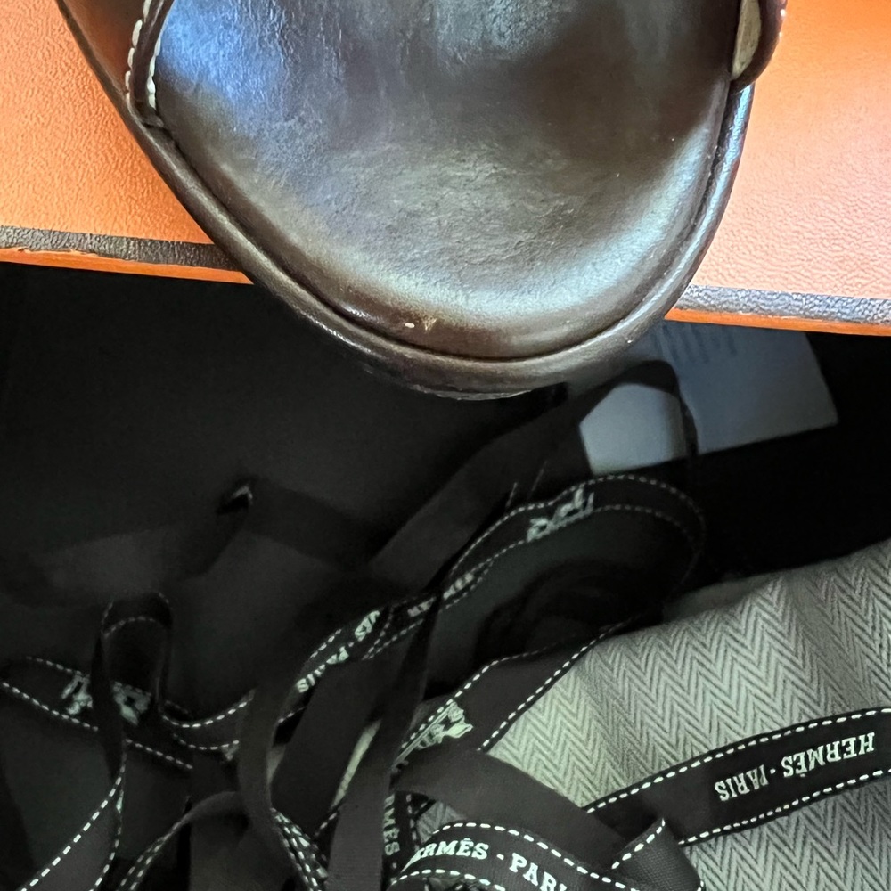 Hermes Leather Sandals - Brown - 37.5 - Picture 7 of 10